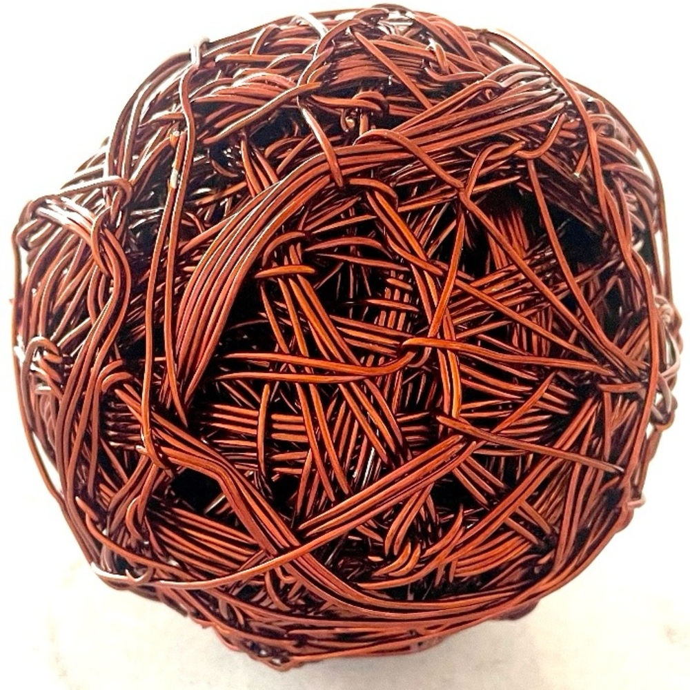 Decorative Woven Copper Ball